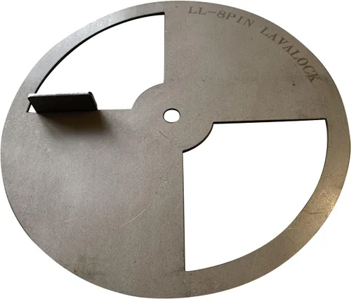 Miniatura 7 de LavaLock® Smoker Pinwheel bbq amortiguador de aire para parrilla de hoyo, ACERO 4 6 8 12 (6 pulgadas de diámetro)