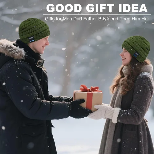 Miniatura 31 de Rotibox - Gorro inalámbrico con Bluetooth para deportes al aire libre, regalo de Navidad.