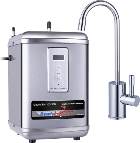 Miniatura 10 de Ready Hot 41-RH-300-F570-BN Sistema dispensador de agua caliente instantáneo, 2.5 cuartos de galón, pantalla digital, grifo de agua caliente de una