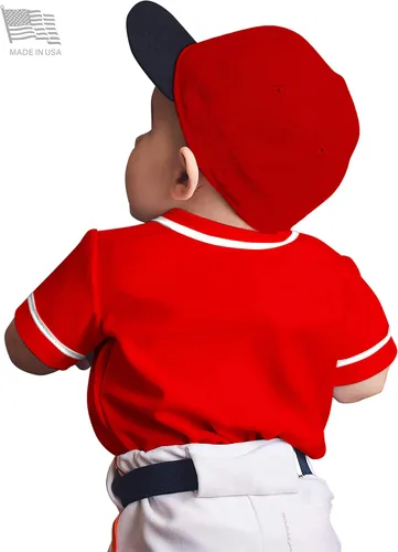 Miniatura 2 de Ma Croix Mx - Camiseta de béisbol con botones para niños