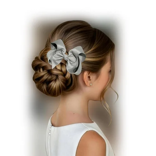 Miniatura 4 de WD2U - Clip de cocodrilo para el pelo de grogrén para niñas, 4 pulgadas (verde manzana)