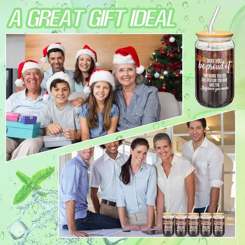 Miniatura 6 de Dandat Juego de 24 Regalos de Agradecimiento para Empleados, Regalos de Navidad, Regalos de Agradecimiento para el Equipo, Tazas de 16oz