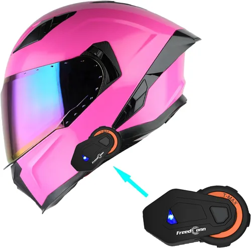 Miniatura 11 de 1Storm Casco integral de motocicleta para adultos, hombres y mujeres, casco de carreras de bicicleta de calle, aprobado por DOT, con un escudo extra