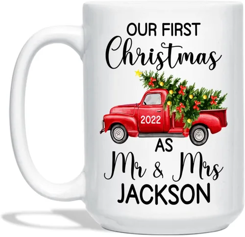 Miniatura 9 de Taza de fotos de bebé Navidad 2022, taza personalizada para la primera Navidad del bebé, regalo personalizado para recién nacido, taza de café