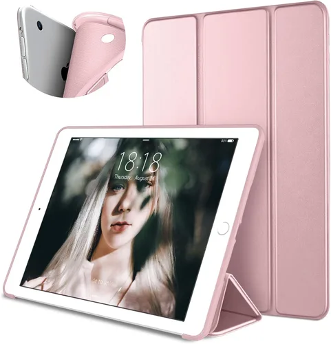 Miniatura 12 de DTTO Funda para iPad Air 1ª edición, (no para iPad Air 2 y Air 3) Ultra delgado y ligero Smart Trifold Stand con cubierta trasera de TPU suave