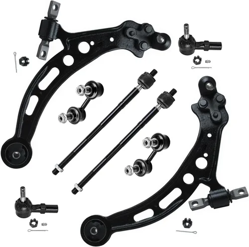 Miniatura 25 de Detroit Axle - Kit de brazos de control de extremo delantero de 8 piezas para Dodge Dakota 00-04, Durango 00-03, 4 brazos de control superior e