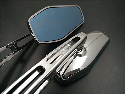 Miniatura 6 de HONGK - Espejos retrovisores cromados ajustables compatibles con Suzuk Hayabusa GSX1300R 99-12 [B01C0SQYCW]