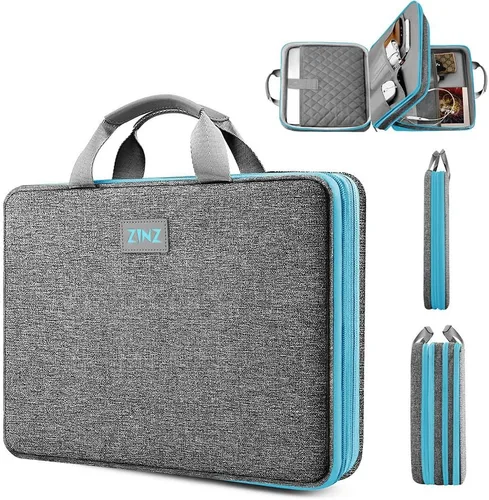 ZINZ Funda delgada expandible para laptop 13, 13.3 y 14, compatible con MacBook Air/Pro 13-14 M1 M2 M3 M4 M5 2021-2023 Pro, 13.5 Surface Laptop 4/3,