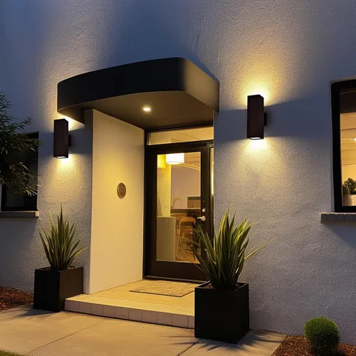 Miniatura 8 de iYogaled Lámpara de pared al aire libre del atardecer al amanecer, lámpara de pared para patio, luces de porche de bronce aceitado para pared al