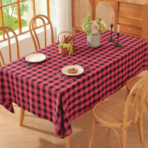Miniatura 9 de TruDelve Cotton Square Tablecloths 52x52 Inch Card Table Tablecloth Blue Fabric Farmhouse Tablecloth(Blue,52"x52",Square)