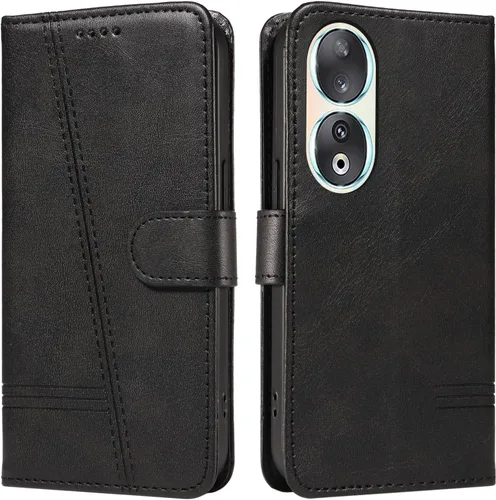 Miniatura 123 de Funda con tapa para Huawei Nova Lite 3, protección de 360 grados, a prueba de golpes, de piel sintética, con función atril y 3 ranuras