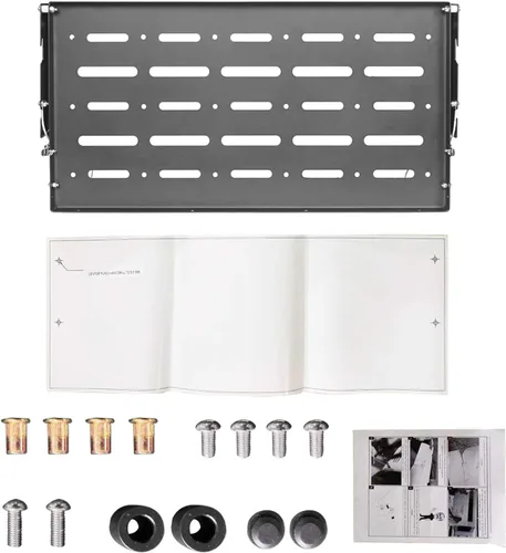 Miniatura 9 de Hooke Road JK Wrangler Mesa de Puerta Trasera Estante de Almacenamiento de Metal Plegable Estante de Carga para Jeep Wrangler JK y Unlimited
