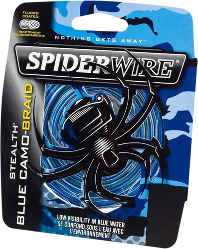 Miniatura 5 de Spiderwire Stealth Braid 3000 Yardas Camuflado azul