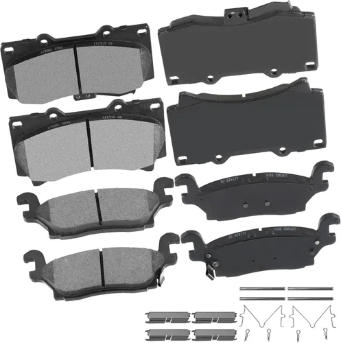 Miniatura 21 de Pastillas de freno de cerámica delanteras traseras 8 piezas para Mercedes-Benz CLK3/CLK430, 98-99 para Mercedes-Benz E300, 98-02 04 05