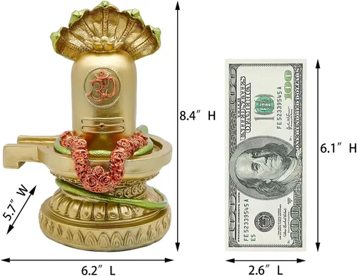 Miniatura 5 de alikiki Dios hindú Shiva Lingam Estatua - India Templo Mandir Murti Señor Ídolo Templo indio Pooja Artículo Puja Escultura Religiosa Diwali Regalos