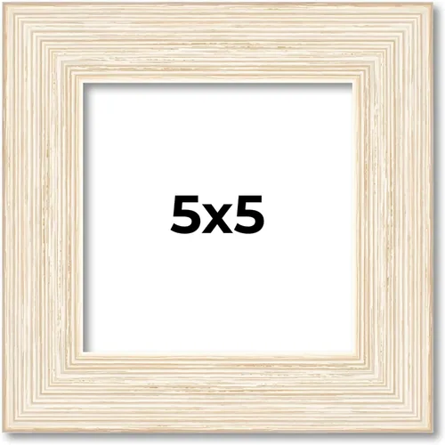 Miniatura 73 de Marco de fotos blanco de madera real de 10 x 12 pulgadas de ancho de 1.5 pulgadas Profundidad interior de 0.5 pulgadas Marco de fotos envejecido