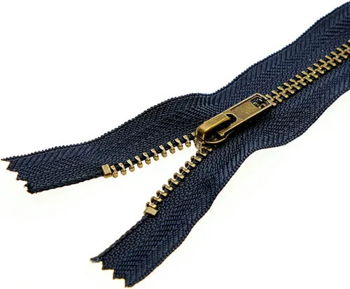 Miniatura 6 de Leekayer Cierre de cremallera de metal de 9 pulgadas, color azul marino, cremallera de latón de 9.1 in para coser jeans, manualidades, bolsa