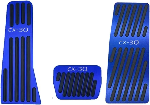 Miniatura 8 de Great-luck Fundas de pedal de acelerador de gas de aleación de aluminio, antideslizantes, sin perforación, kit de accesorios de 2 piezas/juego Rojo