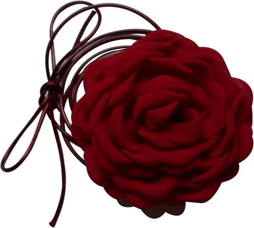 Miniatura 8 de Gargantilla de flores para mujer, gargantillas de rosas grandes, gargantilla floral para fiestas, novias, bodas, fiestas, collares de verano