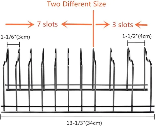 Miniatura 2 de SANNO Organizador de tapa para ollas, organizador de cocina para platos, tablas de cortar utensilios para hornear, refrigeración, ollas y sartenes