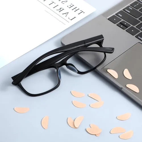 Miniatura 7 de 30 pares de lentes de agarre para la nariz antideslizantes, adhesivos suaves, antideslizantes en forma de D, almohadillas de nariz de silicona