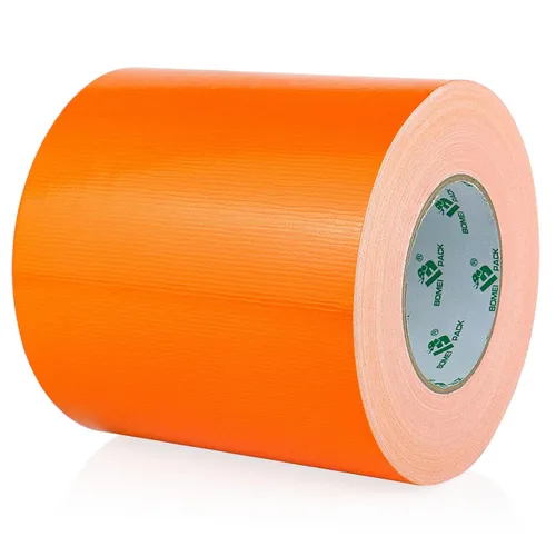 Miniatura 17 de BOMEI PACK Cinta de conducto amarilla de 4 pulgadas de ancho, cinta adhesiva industrial resistente al agua de color 9.0 mil x 4 pulgadas x 55 m