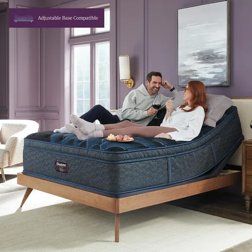 Miniatura 10 de Beautyrest Colchón de felpa de 15.25 pulgadas de nivel mundial, tamaño individual, soporte duradero, alivio de presión, enfriamiento, separación
