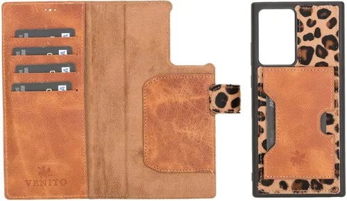 Miniatura 150 de Venito Florence - Funda de piel compatible con Samsung Galaxy S9, extra segura con bloqueo RFID, cartera desmontable para teléfono (gris decolorado)