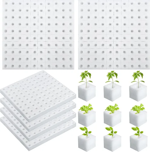 600 esponjas hidropónicas, herramienta de jardinería, cultivo sin suelo, esponjas de plántulas, esponja de cultivo invernadero para crecimiento de