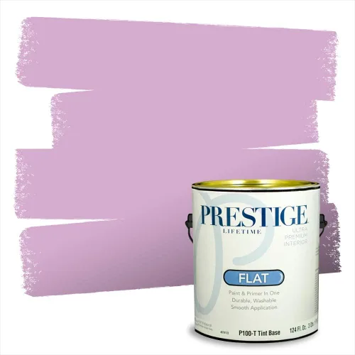 Miniatura 39 de PRESTIGE Pinturas de pintura interior e imprimación en uno, 1 galón, plano, combinación comparable de Sherwin Williams* Kimono Violet*