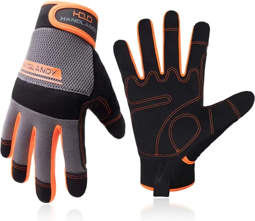 Miniatura 8 de HANDLANDY HLDD Work Gloves Women, Safety Work Gloves Touchscreen Working Glove for Mechanic, Gardening, Construction, DIY