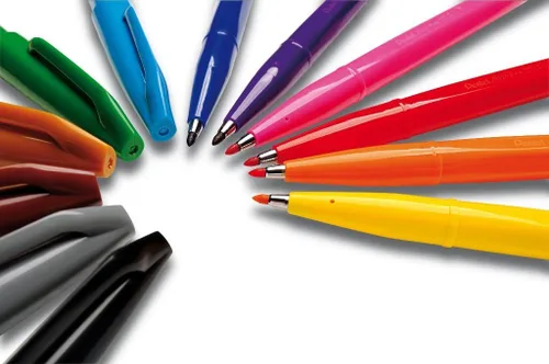 Miniatura 38 de Pentel S52012 - Rotulador de punta fina, punta de bala, 0.028 in, surtido, 12