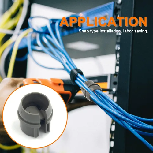 Miniatura 6 de ISPINNER 25 conectores de cable no metálicos de 1/2 pulgada, instalación a presión de ahorro de mano de obra, cable individual 14/2-10/3 AWG, dos