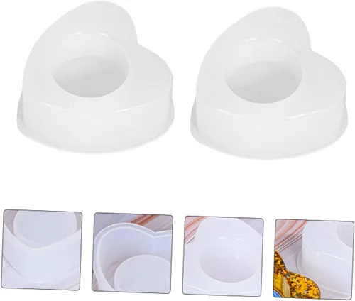 Miniatura 5 de TEHAUX 6 moldes para velas de resina, moldes de fabricación de jabón, moldes de resina para portavelas de resina, portavelas de resina, moldes