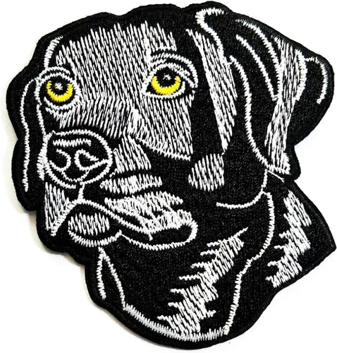 Miniatura 19 de Nipitshop - Parches de perro de pelo largo Shih Tzu con lazo rojo de dibujos animados de animales, parches para planchar con bordado de dibujos Dog9