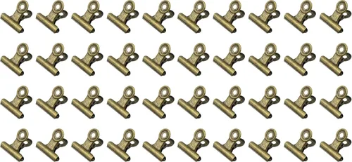 Miniatura 7 de 20 clips metálicos para carpeta de bulldog, abrazaderas de papel con bisagras de 1.2 pulgadas para bolsas de alimentos, fotos, manualidades de arte