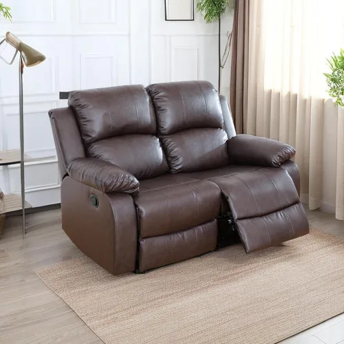 Miniatura 24 de A Ainehome Juego de sofá reclinable de lujo para sala de estar, juego de sofá reclinable de cuero y sillas de dos plazas, juegos de muebles de sala