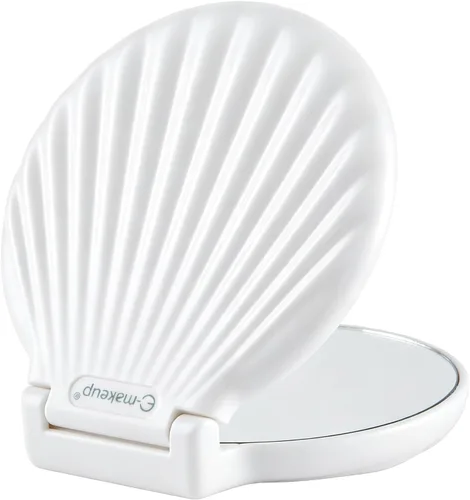 Miniatura 7 de Mini espejo compacto para viajes, portátil de 3.5 pulgadas, 2 lados, ligero e inastillable, espejo de mano plegable, regalos únicos para mujeres
