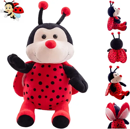 Miniatura 2 de Lindos animales de peluche de abejorro súper suaves de abeja amarilla, peluches de abeja con alas de abeja de miel, juguete de animal para niños