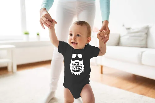 Miniatura 10 de I Have a Fuzzy Daddy - Divertido body esencial para bebé, ropa para niña recién nacida, trajes de bebé niño