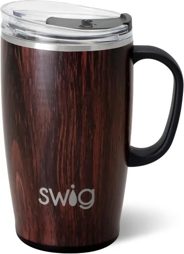 Miniatura 43 de Swig Life Taza de Viaje de 18 oz, Vaso Aislante con Asa y Tapa, Taza de Café de Viaje, Compatible con Portavasos, Acero Inoxidable, Vaso de 18 oz