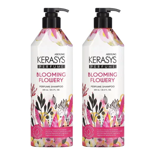 Kerasys Champú Perfume 20.3 fl oz / 20.3 fl oz, paquete de 2 (Blooming Flowery)