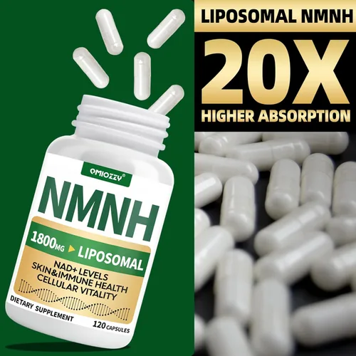 Miniatura 3 de Suplemento NMNH 1000mg - Alternativa de nicotinamida mononucleótido, aumenta NAD+ con resveratrol liposomal y nicotinamida ribósido NR, para células