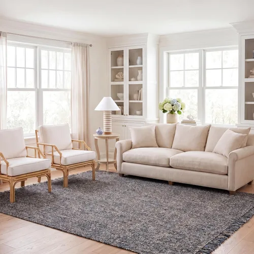 Miniatura 30 de SAFAVIEH Natural Fiber Collection - Alfombra decorativa de 2 x 3 pies, carbón y natural, yute tejido a mano, ideal para zonas de alto tráfico