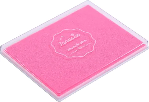 Miniatura 18 de Almohadilla de tinta de 5 x 4 pulgadas para manualidades, almohadilla de sello grande para sellos de goma, pintura de dedos (negro)