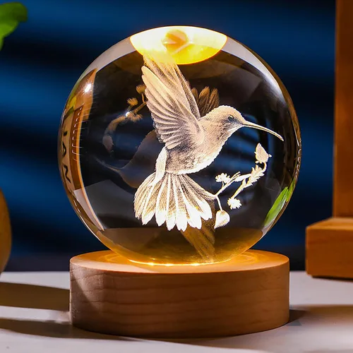 Miniatura 43 de Regalos de ajolote 3D para mujer, bola de cristal de 2.362 in, figuras de ajolote, decoración de animales de cristal, artículos de animales
