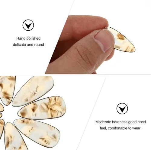 Miniatura 9 de Mikinona Guzheng, 8 unidades, protectores de dedos ligeros, para práctica, uñas postizas para principiantes Guzheng, accesorios cómodos y duraderos