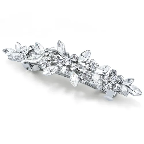 Pasadores de pelo de cristal austriaco, pinzas de circón brillantes con diamantes de imitación, horquillas brillantes de moda nupcial para bodas,