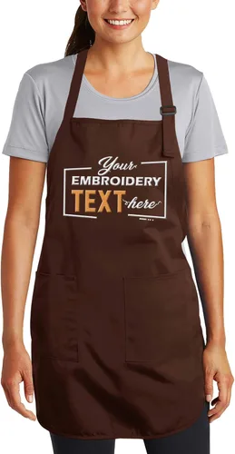 Miniatura 14 de TEEAMORE Delantales bordados personalizados para mujeres y hombres, añade tu texto de chef para parrilla de cocina, delantal personalizado