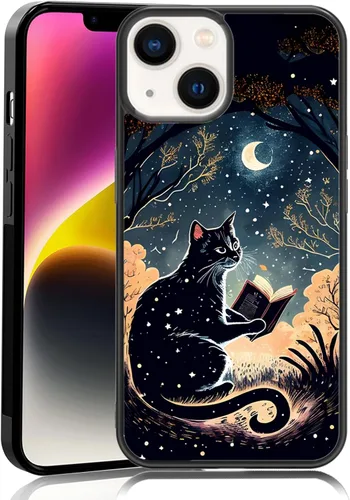 Miniatura 51 de Elegante funda de teléfono con diseño de gato Marie compatible con iPhone 11, funda de encaje dorado para iPhone, a prueba de golpes, rosa fucsia